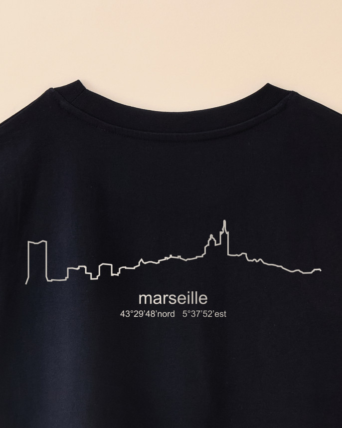 T-SHIRT SKYLINE MARSEILLE