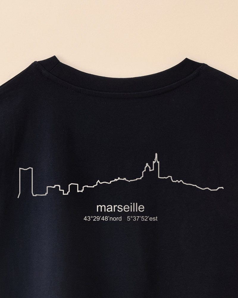 T-SHIRT SKYLINE MARSEILLE