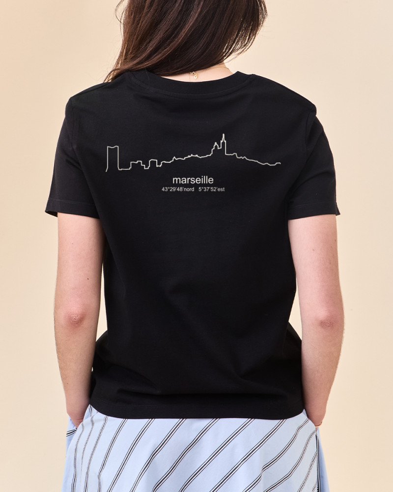T-SHIRT SKYLINE MARSEILLE