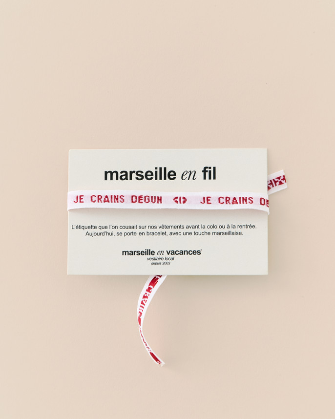 BRACELET FIL JE CRAINS DÉGUN