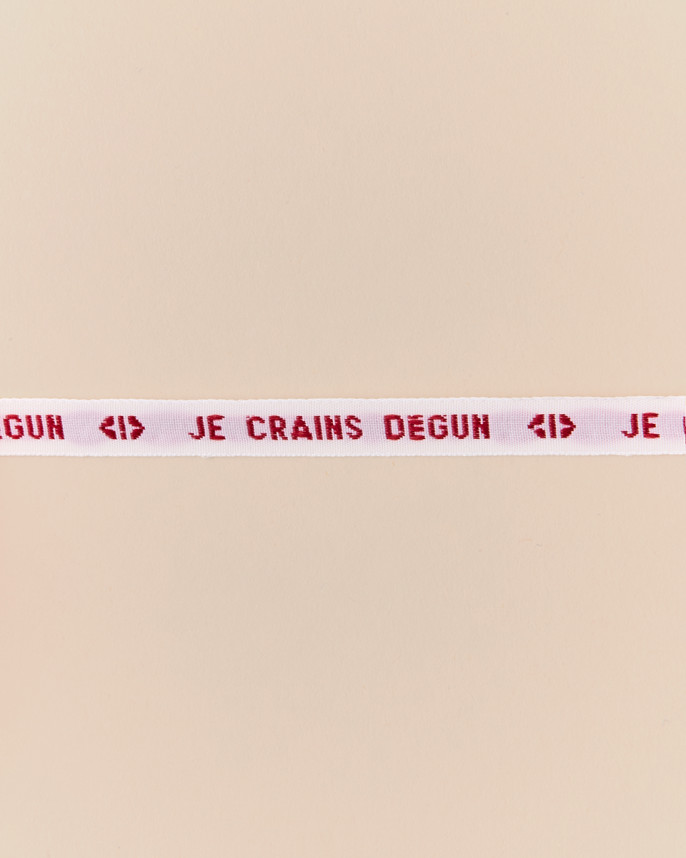 BRACELET FIL JE CRAINS DÉGUN