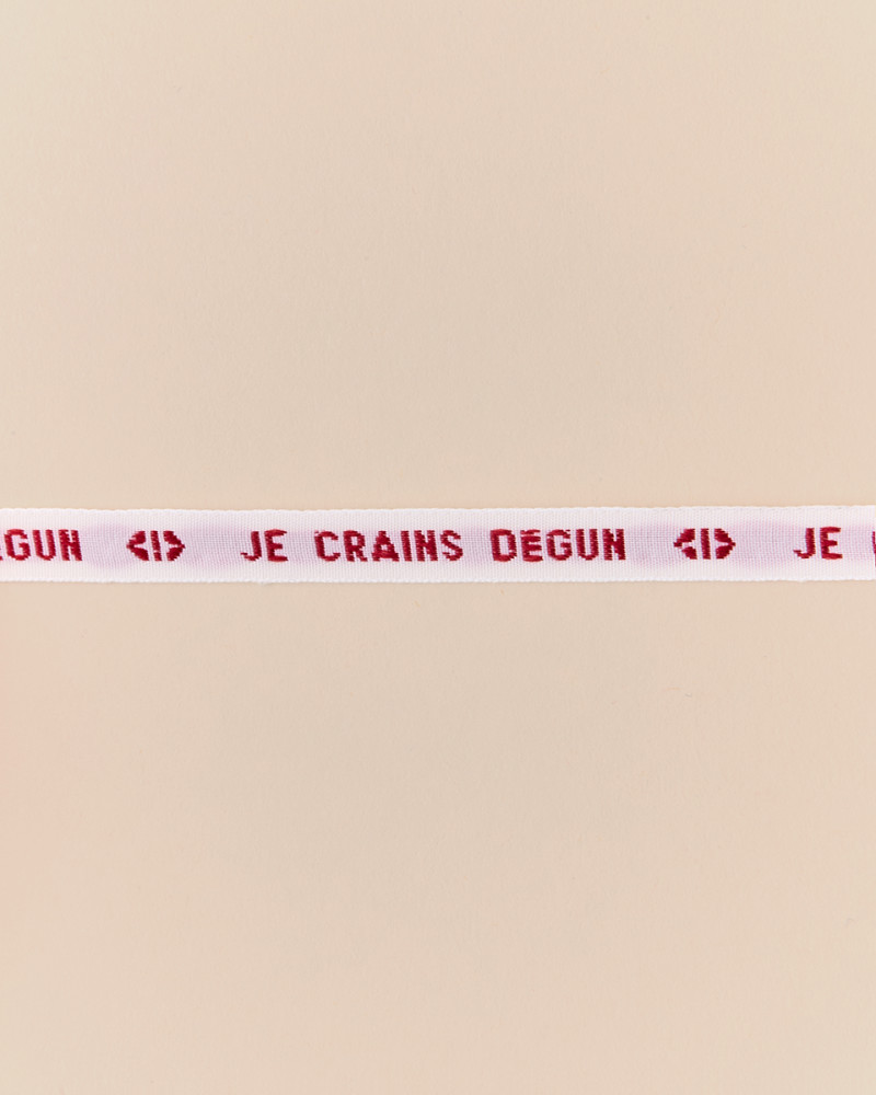 BRACELET FIL JE CRAINS DÉGUN