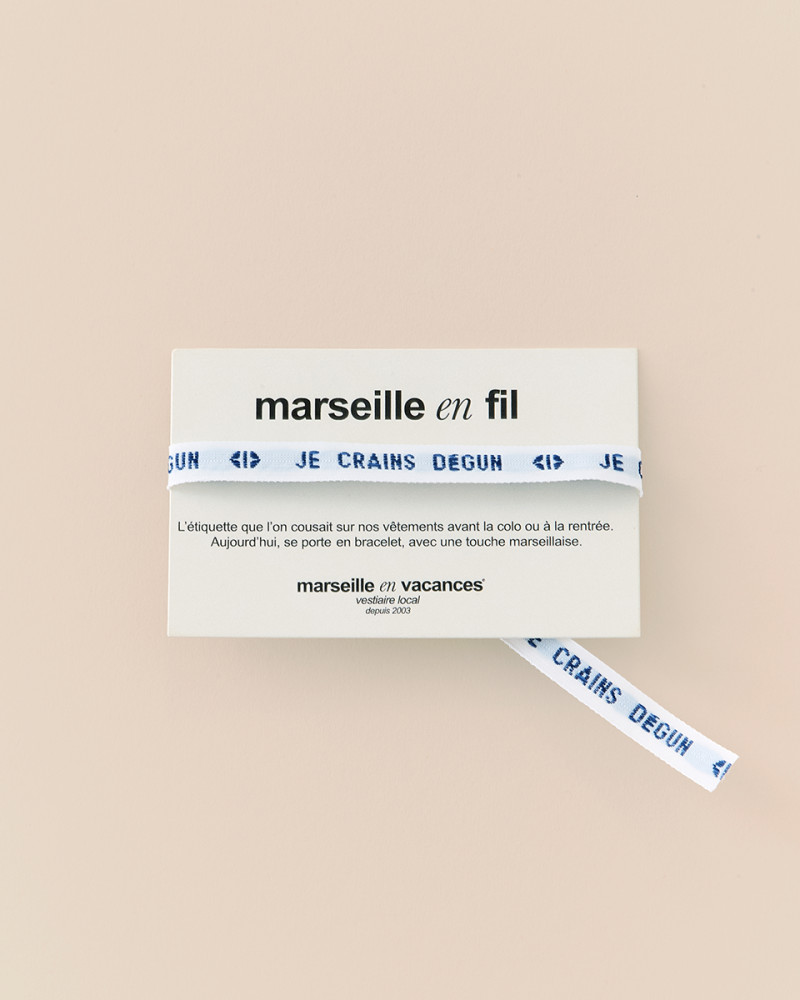 BRACELET FIL JE CRAINS DÉGUN