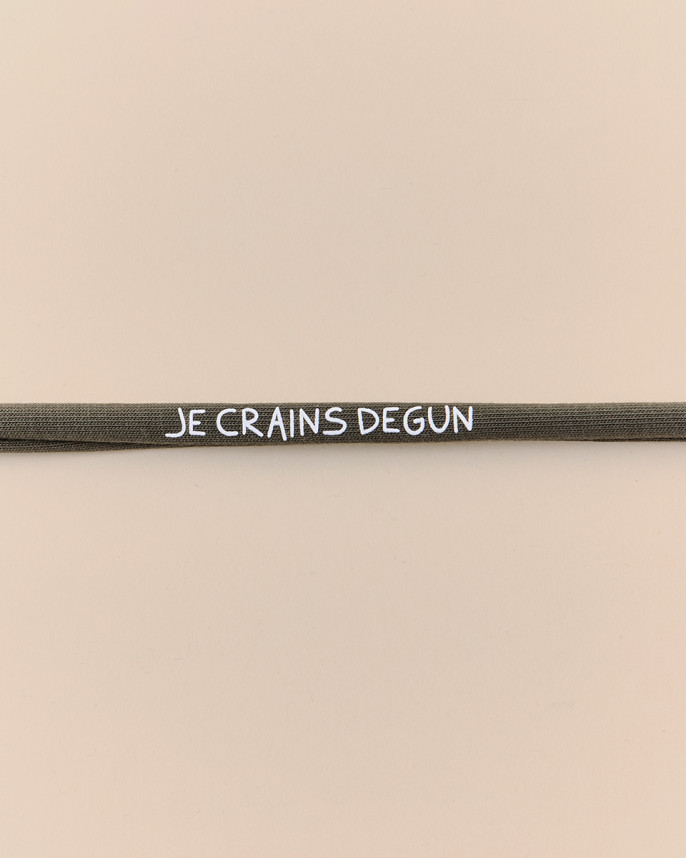 BRACELET COTON JE CRAINS DÉGUN
