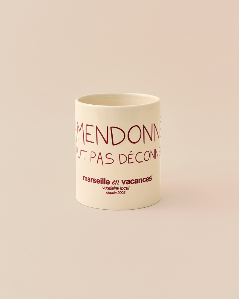 Mug en métal émaillé Marseille à fond la caisse