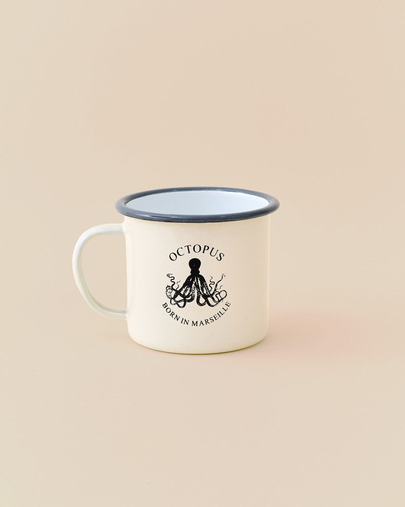 MUG ÉMAILLÉ POULPE