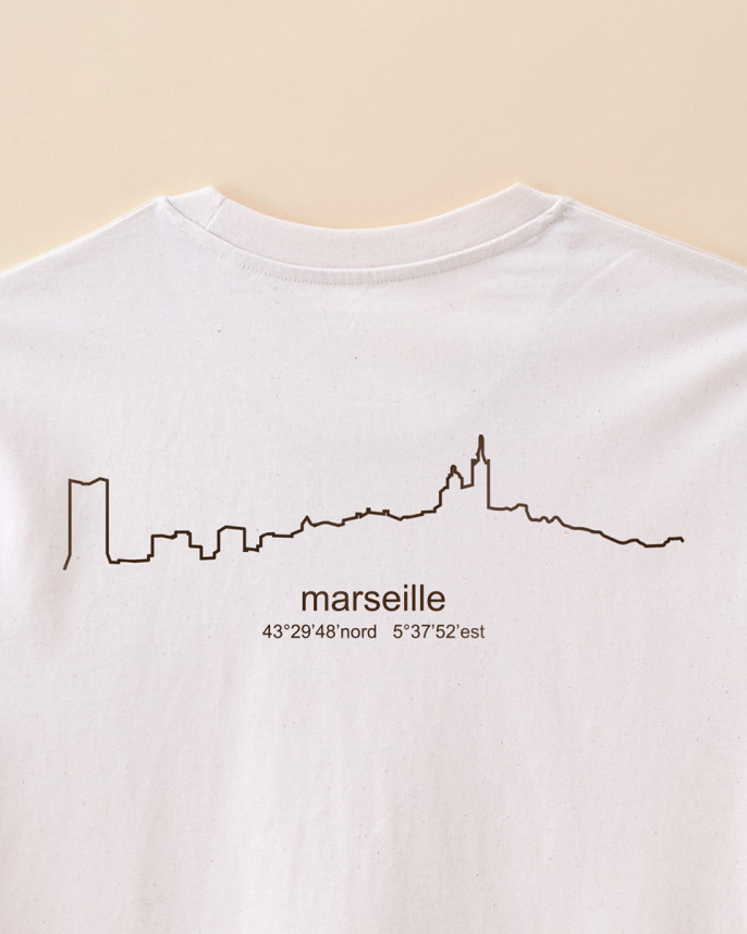 T-shirt skyline marseille