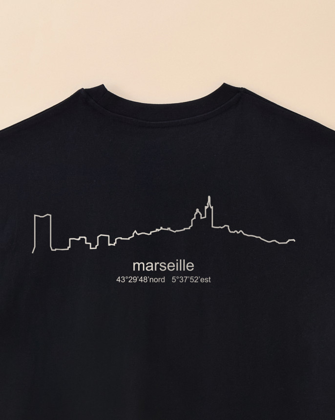 T-shirt skyline marseille