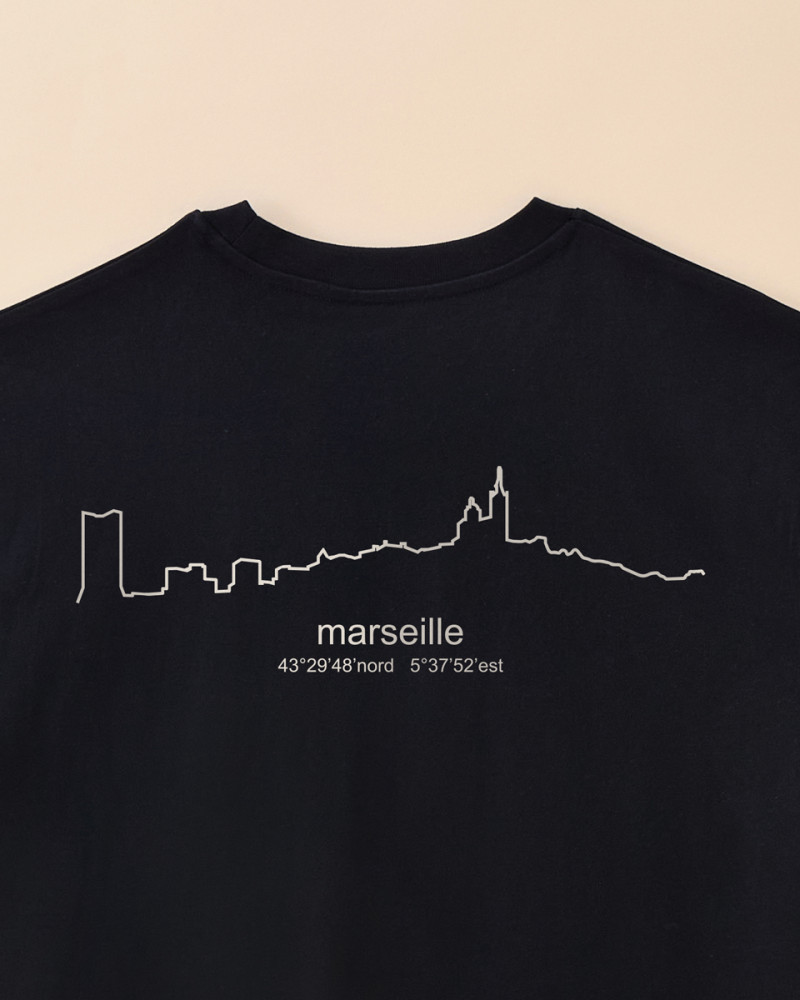 T-shirt skyline marseille