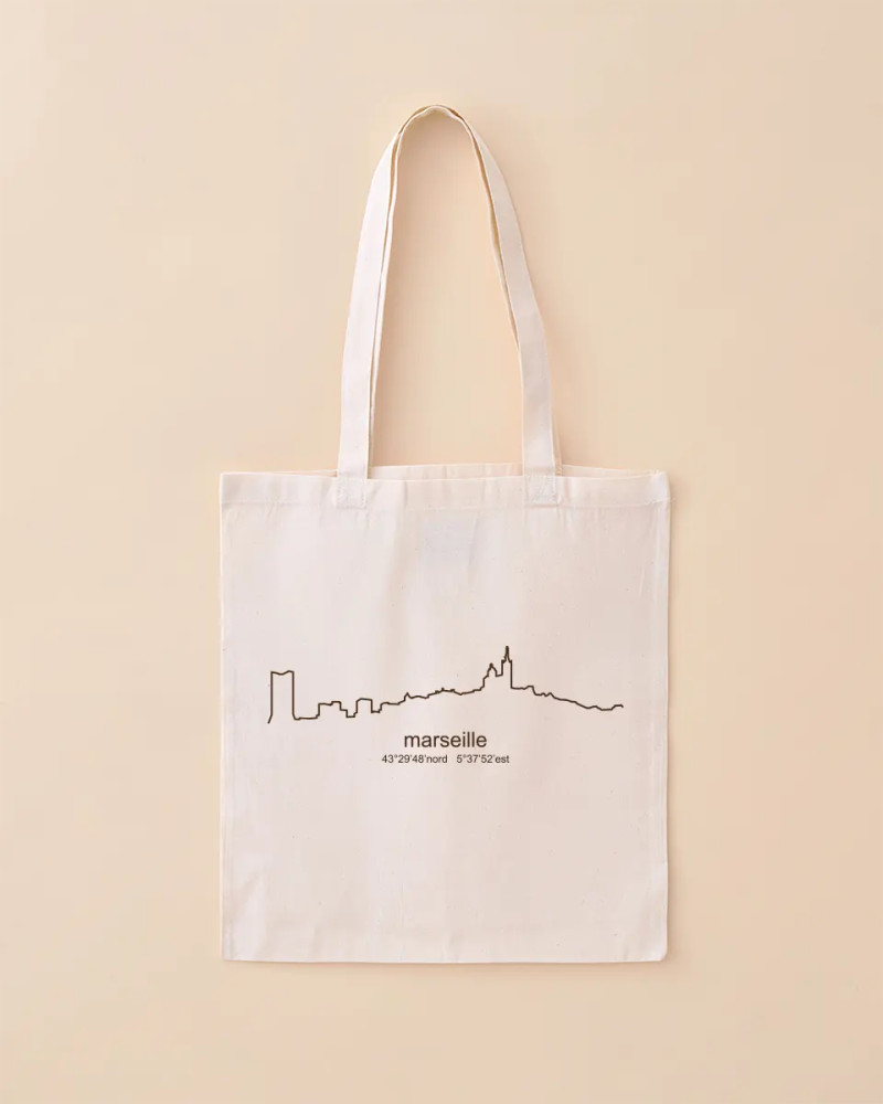 TOTE BAG SKYLINE MARSEILLE