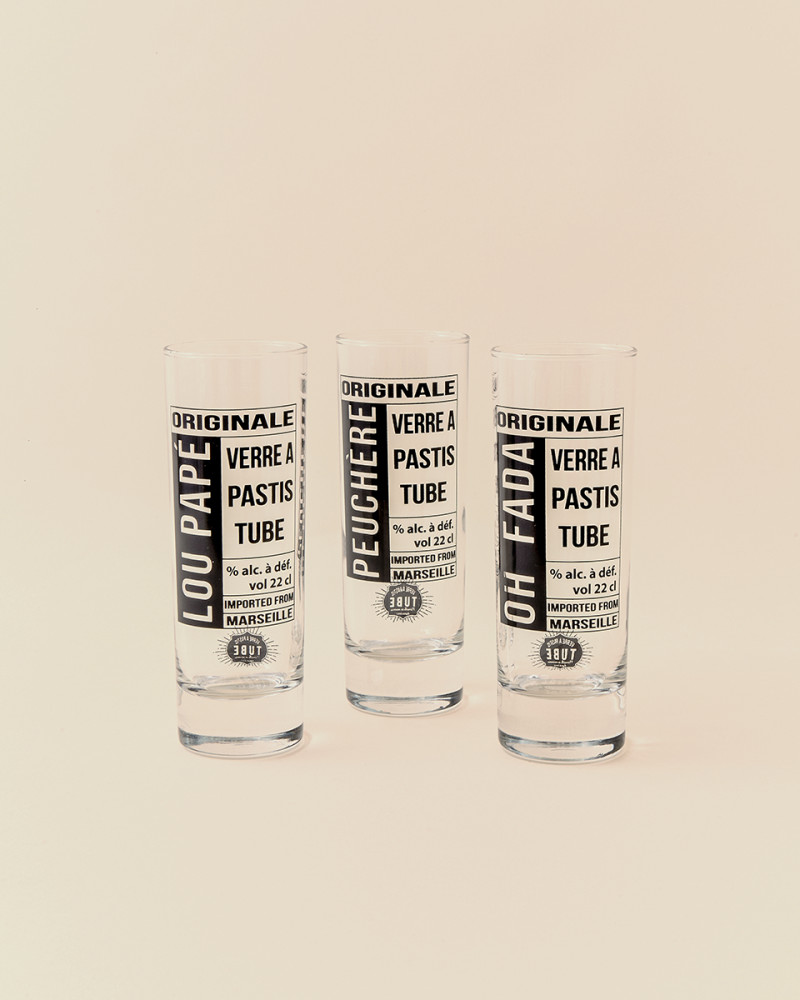 VERRES À PASTIS TUBE