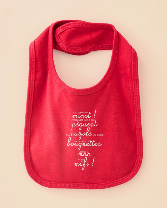 Bavoir bébé chuis plus un minot