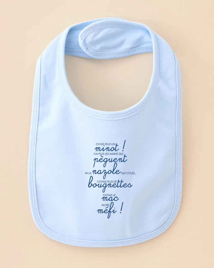 Bavoir bébé chuis plus un minot