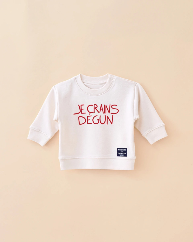 SWEAT BÉBÉ JE CRAINS DÉGUN
