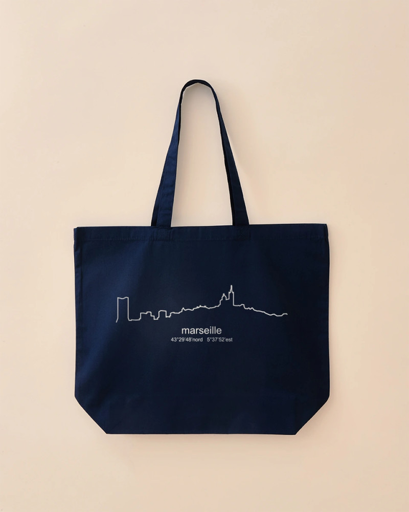 MAXI TOTE BAG SKYLINE MARSEILLE