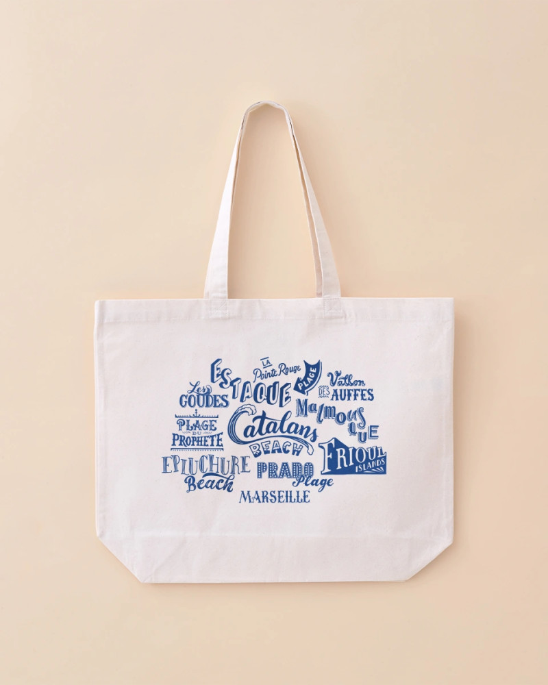 MAXI TOTE BAG PLAGES MARSEILLAISES