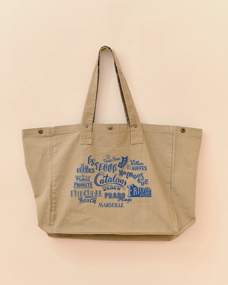 Sac cabas des plages de marseille
